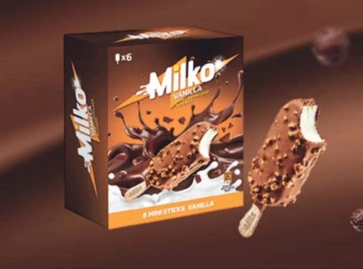 Παγωτό Vanilla Choco Milko (6X80ml)