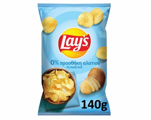 Πατατάκια 0% Προσθήκη Αλατιού Lays (130g)