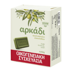 Πλάκες Πράσινου Σαπουνιού Αρκάδι (4x150g)