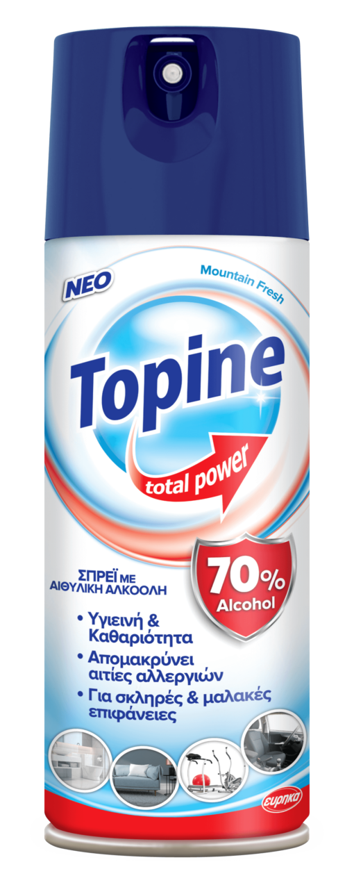 Πολυκαθαριστικό Spray Mountain Fresh Topine Total Power(400 ml)