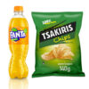 Πορτοκαλάδα Fanta (500 ml) & Τσιπς με ρίγανη Tsakiris (140 g) -0
