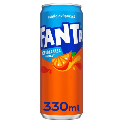 Πορτοκαλάδα Χωρίς Ανθρακικό Κουτί Fanta (330 ml)