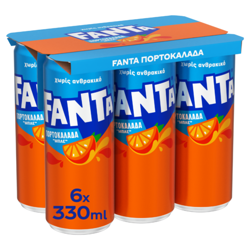 Πορτοκαλάδα Χωρίς Ανθρακικό Κουτί Fanta (6x330 ml)