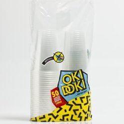 Ποτήρι πλαστικό διάφανο Oki Doki 240ml (50τεμ)