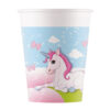 Ποτήρια Χάρτινα Unicorn 200ml (8τεμ)