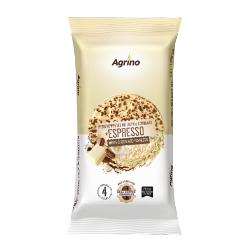 Ρυζογκοφρέτα με λευκή σοκολάτα & espresso Agrino (60g)