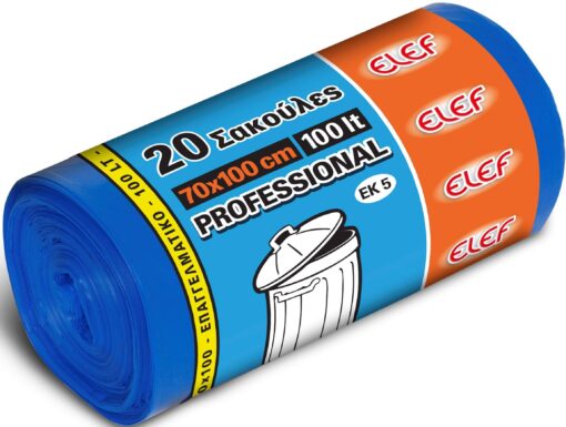 Σακούλες Απορριμμάτων 70x100cm 100lt Professional EK5 Elef (20 τεμ)