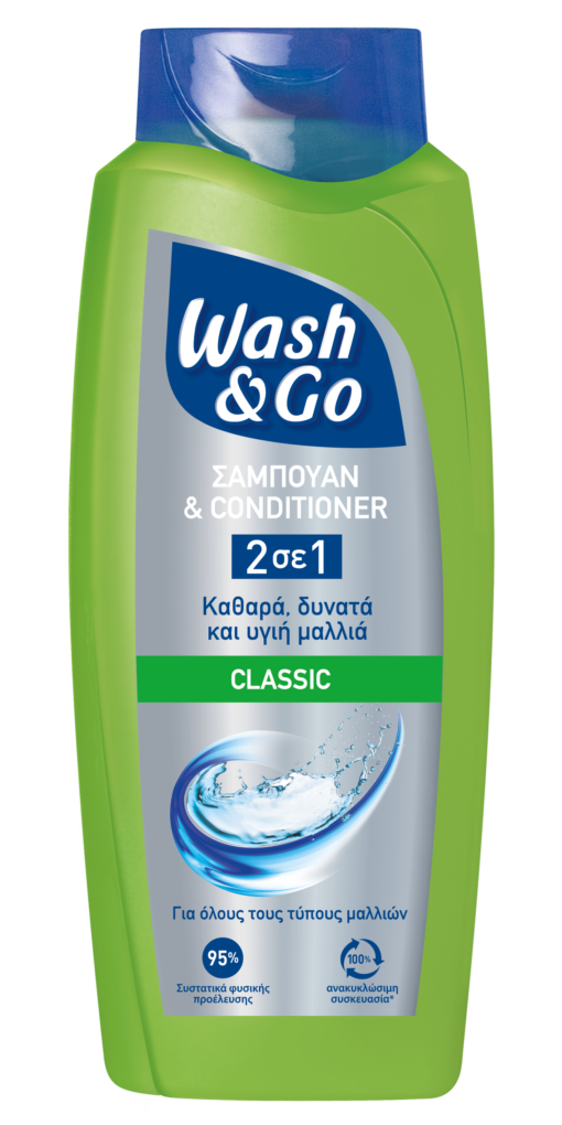 Σαμπουάν 2 σε 1 Classic Wash & Go (650 ml)