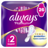 Σερβιέτες Platinum Ultra Long Με Φτερά Always (Μέγεθος 2) (26τεμ)