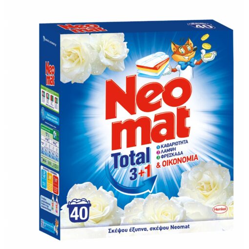 Σκόνη πλυντηρίου Total Neomat (40Μεζ / 2kg)