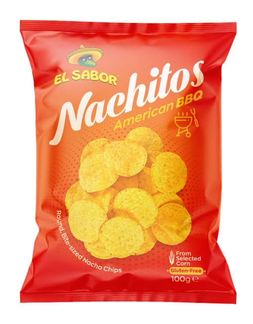 Σνακ Καλαμποκιού American BBQ Nachitos by El Sabor (100g)