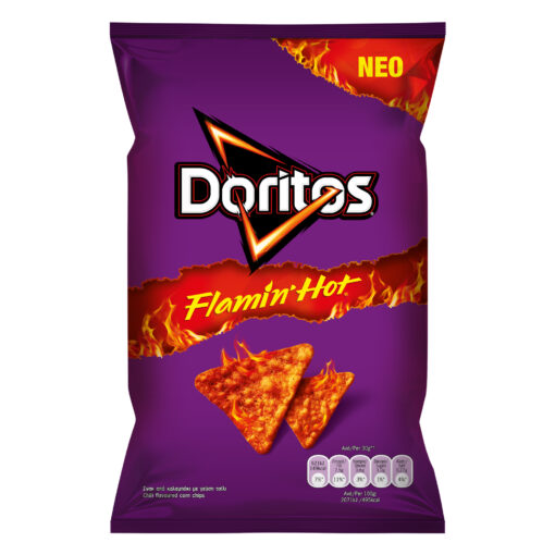 Σνακ από καλαμπόκι Flaming Hot Doritos (75g)