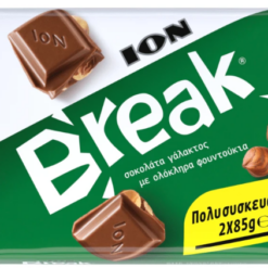 Σοκολάτα Γάλακτος με Φουντούκια Break ΙΟΝ (2Χ85g)