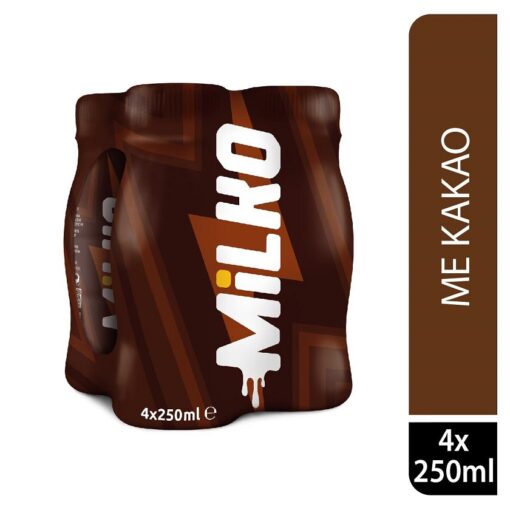 Σοκολατούχο γάλα Milko Δέλτα (4x250ml)