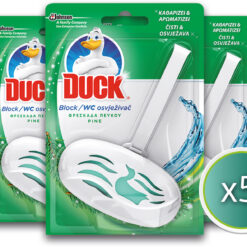 Στερεό Block Τουαλέτας σε Θήκη με άρωμα Πεύκο Duck (5x40g) τα 5τεμ -50%