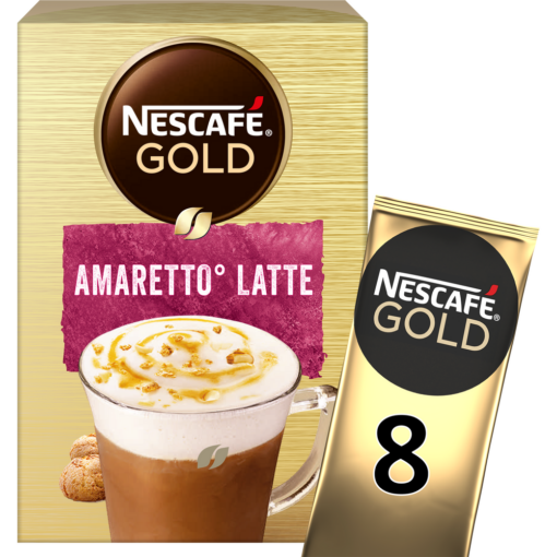 Στιγμιαίος Καφές Amaretto Latte σε φακελάκια Nescafe Gold (8 τεμ) 