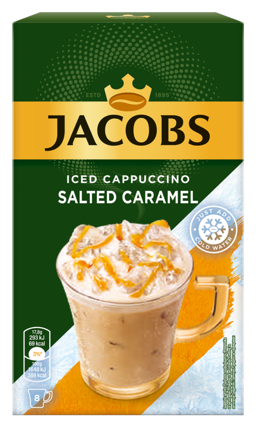 Στιγμιαίος Καφές Cappuccino Salted Caramel Jacobs (8τεμ)