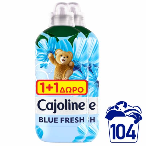 Συμπυκνωμένο Μαλακτικό Ρούχων Bluefresh Cajoline (2x52μεζ) 1+1 Δώρο