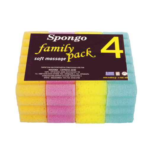 Σφουγγάρι Μπάνιου Family Pack Spongo Madona (4 τεμ)