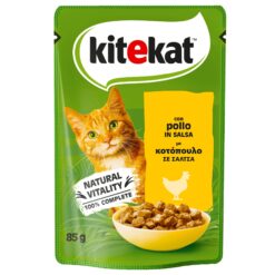 Τροφή για Γάτες με Κοτόπουλο σε σάλτσα Kitekat (85g)