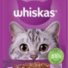 Τροφή για Γάτες με Σολομό σε Σάλτσα Whiskas (85γρ)