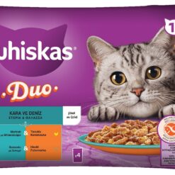 Τροφή για γάτες Στεριά και Θάλασσα σε Ζελέ Whiskas Duo (4x85g)