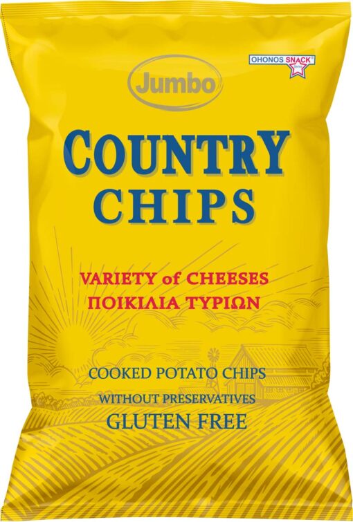 Τσιπς Country Ποικιλία Τυριών Jumbo (150g)