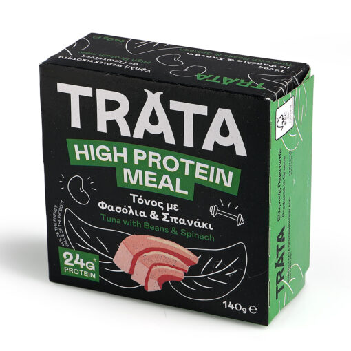 Τόνος με Φασόλια & Σπανάκι High Protein Trata (140g)