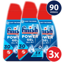 Υγρό Απορρυπαντικό Πλυντηρίου Πιάτων Power Gel Fresh Finish (3x600ml)