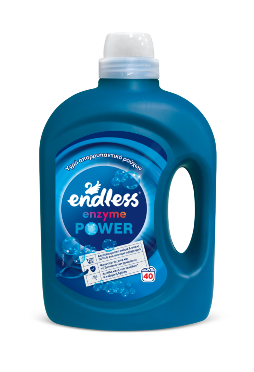 Υγρό Απορρυπαντικό Ρούχων Enzyme Power Endless (40μεζ/2L)