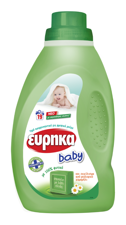 Υγρό Απορρυπαντικό Ρούχων Εύρηκα Baby (950 ml / 19 μεζ)