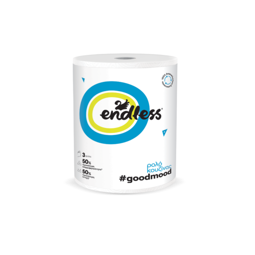 Χαρτί Κουζίνας 3φυλλο Good Mood Endless (580g)