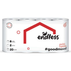 Χαρτί Υγείας 2φυλλο Good Mood Endless (8 ρολά*62g)