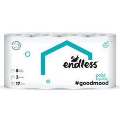 Χαρτί Υγείας 3φυλλο Good Mood Endless (8 ρολά*85g)