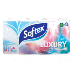 Χαρτί Υγείας Luxury Classic 4Φ Softex (8ρολά*90gr)