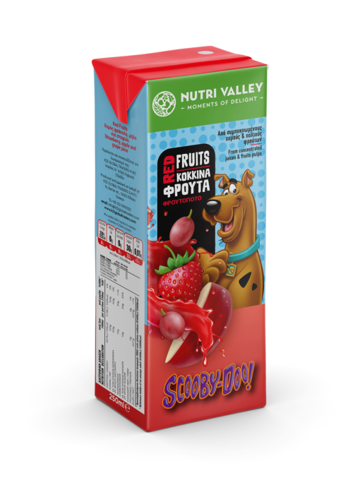 Χυμός Red Fruits Scooby Doo Nutri Valley (250 ml)